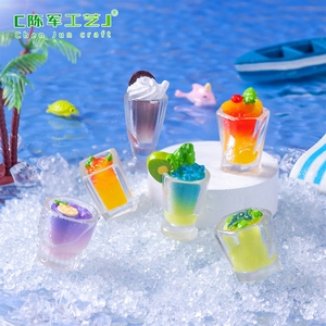 Gobelet à smoothie d'été Weij, décorations alimentaires et ludiques DIY, accessoires pour sacs surprises, <span class=keywords><strong>mini</strong></span> décorations de bureau, miniatures de paysages - Product Image 4