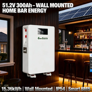 Baterai Lithium 51.2V 48V 300Ah 15kWh untuk Sistem Tenaga Surya, Terpasang di Dinding dengan Roda - Product Image 5
