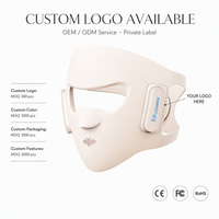 Masque facial LED Photon 3D sans fil professionnel, 4 longueurs d'onde, anti-âge, anti-acné, collagène, rechargeable, FCC CE OEM disponible