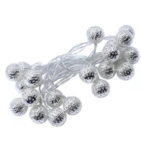 Guirlande lumineuse LED marocaine d'intérieur/extérieur, classée IP44, alimentée par piles, pour Noël, mariage, décoration suspendue