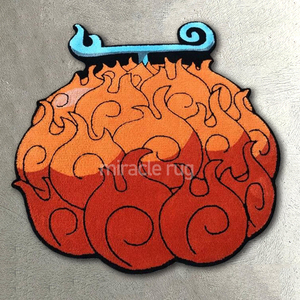 Tappeto rotondo antiscivolo con Design per la casa Tappeto <span class=keywords><strong>da</strong></span> soggiorno con ciuffo a mano colorato e personalizzato tappeto con marchio arrotondato personalizzato - Product Image 3