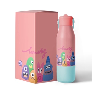 Custom Logo 500ml/700ml BPA-Free Stainless <b>Steel</b> Water <b>Bottle</b> for Kids Double Wall with School for Straw Lid for Camping - Product Image 2