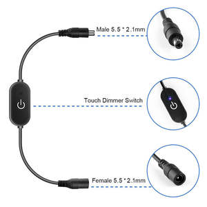 Dc12v 24V <span class=keywords><strong>Mini</strong></span> của nhãn hiệu cảm ứng chuyển đổi ánh sáng màu duy nhất dimmer điều chỉnh độ sáng <span class=keywords><strong>LED</strong></span> Strip ánh sáng PC điều khiển - Product Image 3