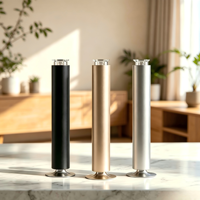Diffuseur nébulisateur rechargeable à deux fluides 100 ml en métal, contrôlé par application, avec lumière d'ambiance, anti-fuite, sans eau, écologique et léger