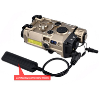 Boîtier OLG en métal pour viseurs laser avec laser IR + viseur laser rouge/vert/bleu + lumière de remplissage IR + lampe torche LED à lumière blanche 220 lumens, couleur Tan