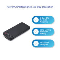 Terminal portátil industrial UHF RFID Android 9 4G WiFi IP65 ABS con lector NFC y escáner de códigos para gestión de activos