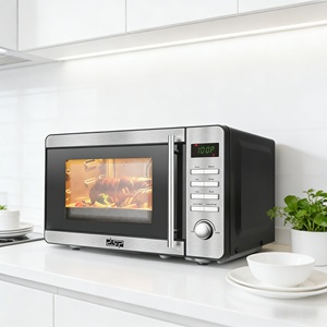 Horno <span class=keywords><strong>Microondas</strong></span> Digital <span class=keywords><strong>con</strong></span> <span class=keywords><strong>Grill</strong></span> y Freidora de Aire, Multifuncional, de Acero Inoxidable, Visible, para Comida Rápida - Product Image 3