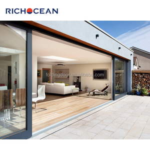 Porte coulissante anti-ouragan RICHOCEAN USA AS2047 pour extérieur, porte coulissante en aluminium à triple vitrage - Product Image 5