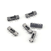 Micro interrupteur à glissière court-circuitant 23d1823d19 spécification 8 broches 3 positions 12v 0.05A Mini interrupteur coulissant Smd Micro interrupteurs à glissière