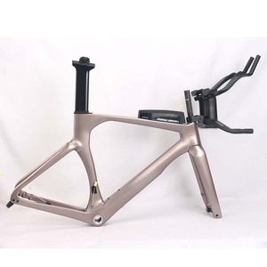 GZXR 프리미엄급 카본 파이버 TT 프레임 아이스베리 핑크 고급 로드 바이크 - Product Image 4
