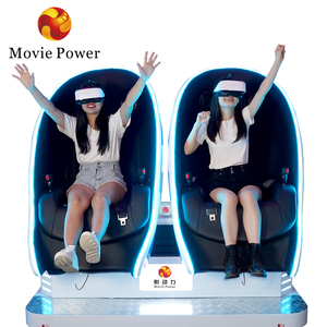 Movie Power VR Arcade Machine 9d VR Simulator VR Egg con dos asientos Simulación de realidad virtual Paseos - Product Image 5