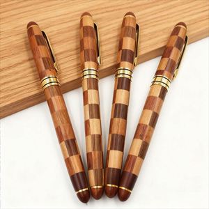 Handcrafted Luxury Wooden Fountain <b>Pen</b> with logo Rosewood Calligraphy <b>Pen</b> Writing Diameter 0.5mm As Gifts for Corporate Events - Product Image 1