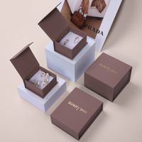 Boîte Magnétique en Carton pour Emballage de Bijoux de Luxe Imprimée sur Mesure, Coffret Cadeau de Bijoux de Mode