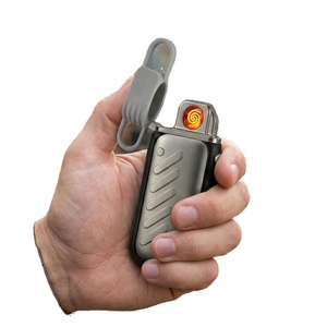 Briquet USB Électronique Coupe-Vent Sans Flamme Style Pod Metal Gear avec Trou pour Lanière pour Fumeurs - Product Image 6