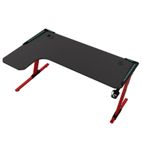 Escritorio de Juegos AOR ESPORTS de Metal con Altura Ajustable, Mesa de Juego en Forma de L para Sala de Juegos