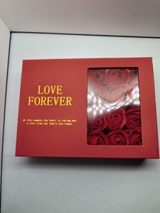 สร้อยคอสแตนเลสสีชมพูพร้อมจี้กรงไข่มุกชุดกล่องของขวัญ DIY ของขวัญสบู่ดอกกุหลาบไข่มุกน้ำจืดของขวัญดอกไม้ - Product Image 2