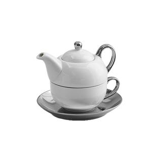 ชุดกาน้ำชาเซรามิคราคาประหยัด ชุดน้ำชาสำหรับจิบชายามบ่าย ถ้วยกาแฟ ดีไซน์หรูหราเบาๆ สำหรับแม่และลูก - Product Image 1