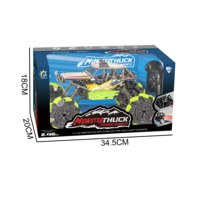 Voiture télécommandée RC Crawler HTL 1:14 2.4G avec pulvérisation et lumières colorées, véhicule tout-terrain à dérive latérale, cadeau pour garçons