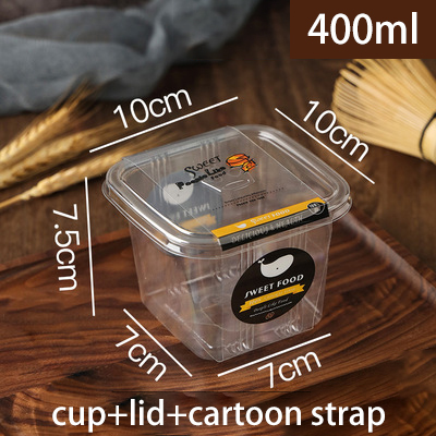 Tasse + couvercle + sangle de dessin animé