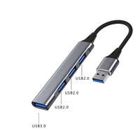 Hubs USB Tipo-C de 4 Puertos de Alta Calidad al por Mayor, Estación de Acoplamiento USB 3.0 Multipuerto para Computadora Portátil