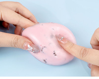 Mainan Mini Penghilang Stres Bola Squishy DIY Kulit Es Tekan dan Mainkan Karet Termoplastik