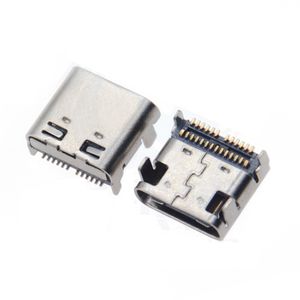 Conector Hembra Tipo-C de 24 Pines, Montaje SMT y DIP de Doble Fila con 4 Pines de Fijación, Contactos de Resorte y Postes de Posicionamiento para Placa PCB - Product Image 4