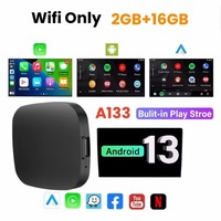 Boîte TV CarPlay Ai Android 13, boîte Ai CarPlay, adaptateur Android Auto WiFi pour Youtube Nexflit, voitures intelligentes, boîte Ai B Ulit in Play Stroe