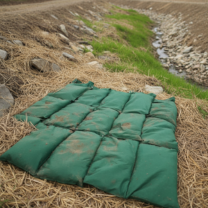 Géosac en géotextile à fibres longues de 15 cm, 30 cm, 40 cm de largeur pour le contrôle de l'érosion des sédiments dans la construction ou l'aménagement paysager - Product Image 3