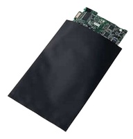 Sacs en PE conducteur antistatique avec logo de taille personnalisée grand film/pochette conducteur noir pour le transport de circuits imprimés