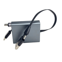 Câble de charge rapide USB-C vers USB-C rétractable PD 60W 5A pour ordinateurs portables, téléphones et tablettes IOS