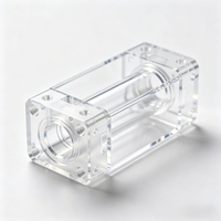 Pièces de boîtier électronique automobile en PMMA acrylique de haute transparence, usinées CNC sur mesure, service OEM de prototypage rapide