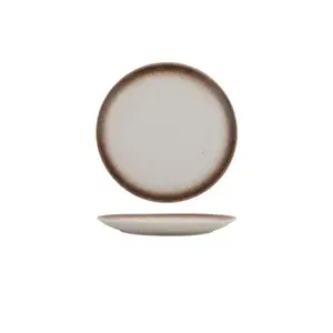 Японская классическая керамическая круглая плоская тарелка Западный стейк десертная тарелка для торта