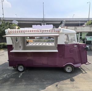 Camión de Comida Eléctrico con Temática Vintage de Citroën, Carrito Móvil <span class=keywords><strong>para</strong></span> Venta de Hot Dogs, Café, Helados y Otros Alimentos al Aire Libre - Product Image 2