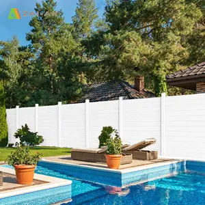 Garden Co Extruded PVC Strip Screen Fence Farm Wood Plastic Composite PVC Fence