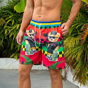 กางเกงว่ายน้ำชายพิมพ์ลายดิจิตอล กางเกงชายหาดแบบยืด กางเกงเซิร์ฟบอร์ดชาย กางเกงชายหาดแห้งเร็ว - Product Image 1