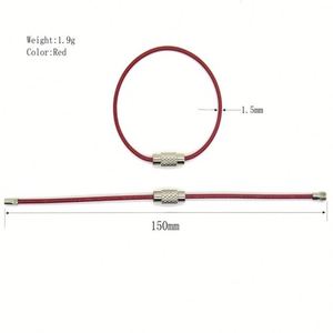 YIWANG Diseño de moda Cable de avión Llavero de alambre Cable de alambre de acero inoxidable Llavero - Product Image 3