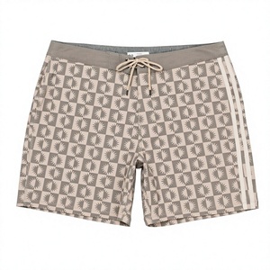 Shorts de bain pour hommes personnalisés, taille élastique, imprimés, avec poches - Product Image 2