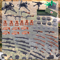 Venta al por Mayor de Accesorios para Soldados, Equipos de Armas de Fuego, Pistolas y Armas, Mini Pistola de Juguete, Sets de Bloques de Construcción en Miniatura