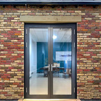 Porte en verre et aluminium sur mesure pour maison, jardin, villa, hôtel, bureau, magasin, entrée extérieure, patio, résidence moderne