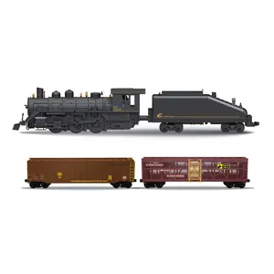 Crianças diecast modelo brinquedo trem locomotivos a vapor com luz e som