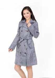 Pôcho de chuva para mulheres, design clássico da moda preto e branco para sol - Product Image 3