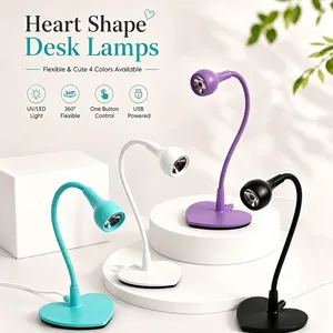 เครื่องอบเล็บยูวี LED ขนาดเล็กแบบตั้งโต๊ะ สำหรับอบเจล สามารถหมุนได้ 360 องศา พกพาสะดวก ใช้พอร์ต USB เหมาะสำหรับร้านทำเล็บและอุปกรณ์ทำเล็บ - Product Image 1