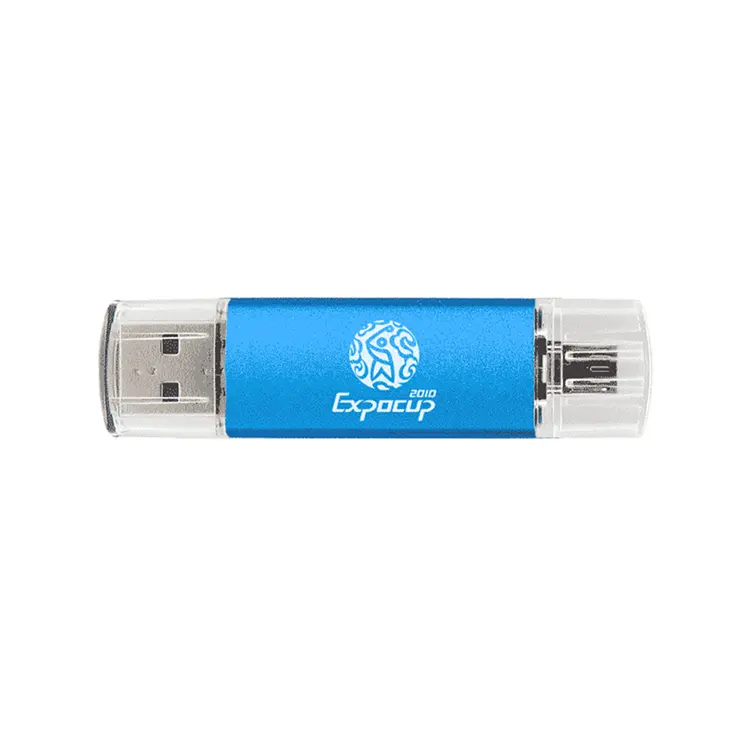 Memoria Usb OTG de aluminio, 8gb, para teléfono inteligente y Pc, 32GB