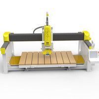 Fresadora CNC de Puente de 4 Ejes Totalmente Automática LD-3220 con Placa de Doble Succión para Grabado y Corte de Mármol y Granito