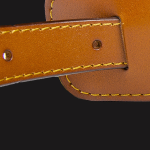 Correa de Cuero para Guitarra M33 de 2.5 Pulgadas de Ancho, Doble Acolchado, Marrón, Correa de Guitarra Suave y Genuina para Guitarras Acústicas, Eléctricas y de Bajo - Product Image 6