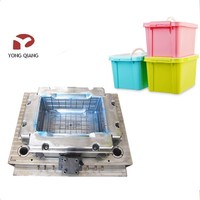 Moule d'injection plastique YongQiang 2025 pour caisses en plastique, usine de Taizhou, acier P20, conteneur domestique
