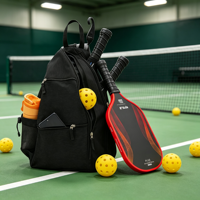 Sac à dos de sport multi-poches en toile durable de haute qualité pour raquette de pickleball, idéal pour l'entraînement aquatique - Vente en gros, OEM, ODM