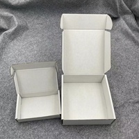 Boîte d'avion au design gratuit Boîte cosmétique d'expédition à prix réduit Boîte de papier ondulé blanc avec logo personnalisé