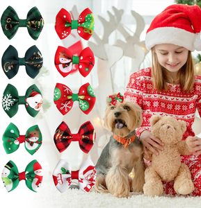 Vente en gros de nouveaux accessoires pour animaux de compagnie faits à la main, pince à cheveux de Noël, fleur pour cheveux d'animaux, nœud pour cheveux pour chiens et chats - Product Image 5