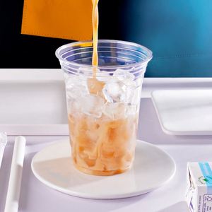 Gobelets en plastique transparent jetables pour café glacé avec couvercle, logo personnalisé, 12/14/18/20/24/16 oz - Product Image 2